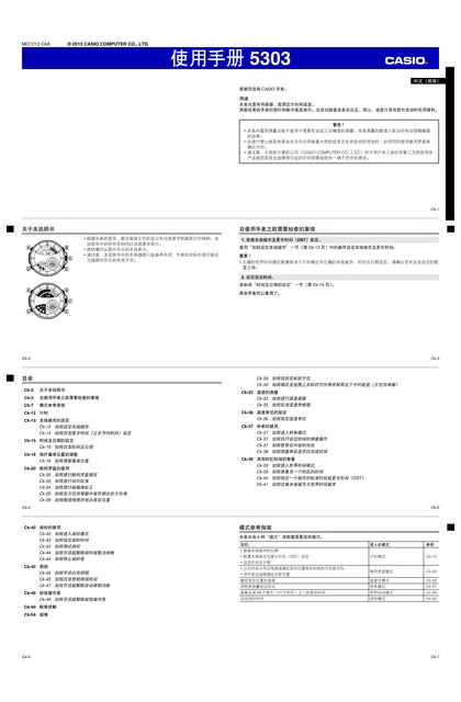 casio 卡西欧 5303